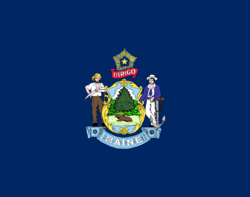 State flag of Maine